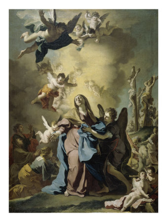 The Virgin Swooning On Calvary by Domenico Antonio Vaccaro Pricing Limited Edition Print image