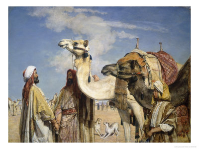 Greetings In The Desert, Egypt by John Frederick Lewis Pricing Limited Edition Print image