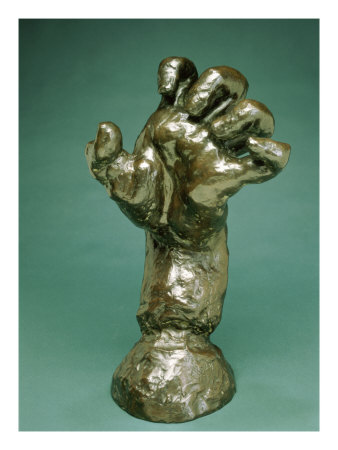 Large Tense Hand by Auguste Rodin Pricing Limited Edition Print image