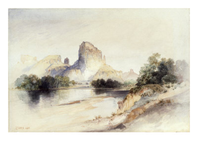 Castle Butte, Green River, Wyoming by Thomas Moran Pricing Limited Edition Print image