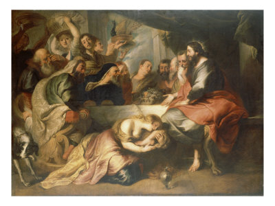 Christ In The House Of Simon The Pharisee by Peter Paul Rubens Pricing Limited Edition Print image