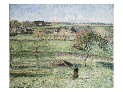 Prairies De Bazincourt, Automne by Camille Pissarro Pricing Limited Edition Print image
