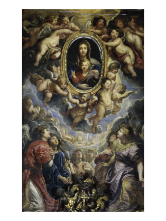 Madonna And Child With Angels by Peter Paul Rubens Pricing Limited Edition Print image