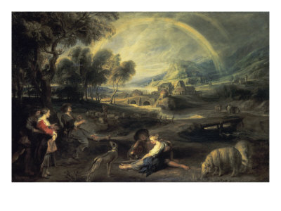 Landscape With A Rainbow by Peter Paul Rubens Pricing Limited Edition Print image