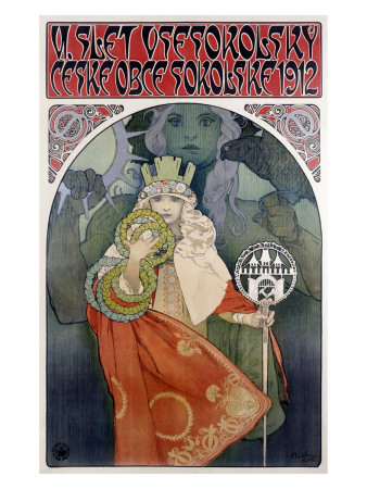 Czech Slet, 1912 by Alphonse Mucha Pricing Limited Edition Print image