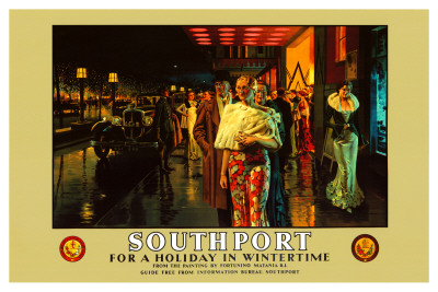 Southport, Evening by Fortunino Matania Pricing Limited Edition Print image