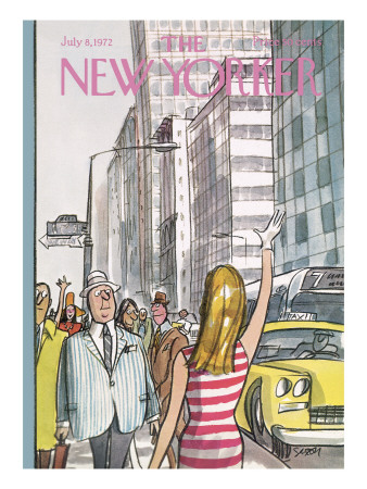 The New Yorker Cover - July 8, 1972 by Charles Saxon Pricing Limited Edition Print image