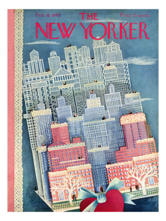The New Yorker Cover - February 15, 1947 by Ilonka Karasz Pricing Limited Edition Print image