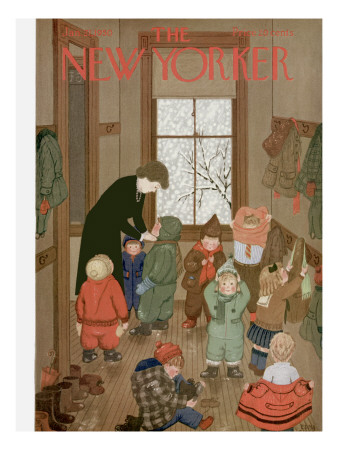 The New Yorker Cover - January 21, 1950 by Edna Eicke Pricing Limited Edition Print image