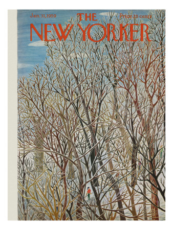 The New Yorker Cover - January 31, 1959 by Ilonka Karasz Pricing Limited Edition Print image
