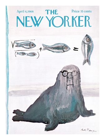 The New Yorker Cover - April 6, 1968 by Andre Francois Pricing Limited Edition Print image
