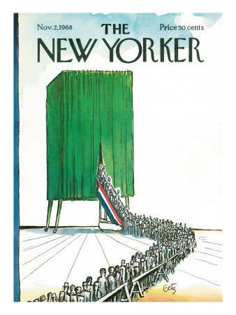 The New Yorker Cover - November 2, 1968 by Arthur Getz Pricing Limited Edition Print image