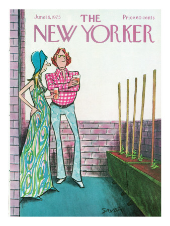 The New Yorker Cover - June 16, 1975 by Charles Saxon Pricing Limited Edition Print image