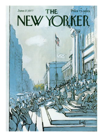 The New Yorker Cover - June 27, 1977 by Arthur Getz Pricing Limited Edition Print image