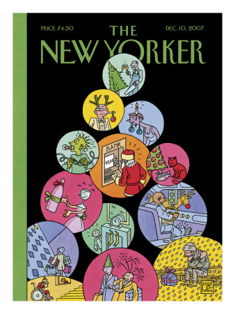 The New Yorker Cover - December 10, 2007 by Joost Swarte Pricing Limited Edition Print image