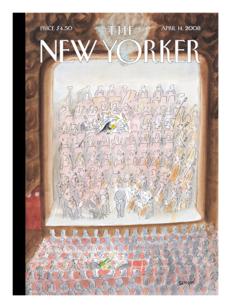 The New Yorker Cover - April 14, 2008 by Jean-Jacques Sempé Pricing Limited Edition Print image