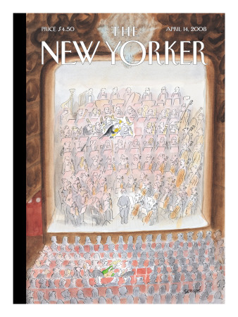 The New Yorker Cover - April 14, 2008 by Jean-Jacques Sempe Pricing Limited Edition Print image