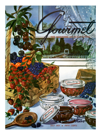 Gourmet Cover - July 1953 by Henry Stahlhut Pricing Limited Edition Print image