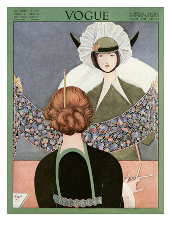 Vogue Cover - October 1913 by George Wolfe Plank Pricing Limited Edition Print image