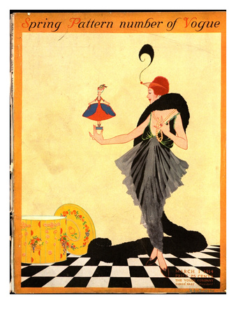 Vogue Cover - March 1914 by Helen Dryden Pricing Limited Edition Print image