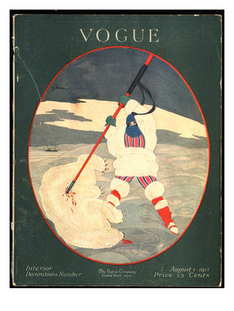 Vogue Cover - August 1917 by Georges Lepape Pricing Limited Edition Print image