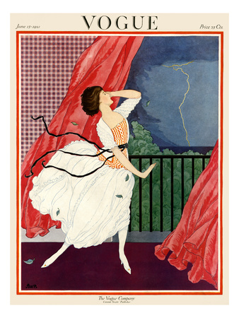 Vogue Cover - June 1921 by George Wolfe Plank Pricing Limited Edition Print image