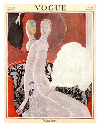 Vogue Cover - October 1922 by Eduardo Garcia Benito Pricing Limited Edition Print image