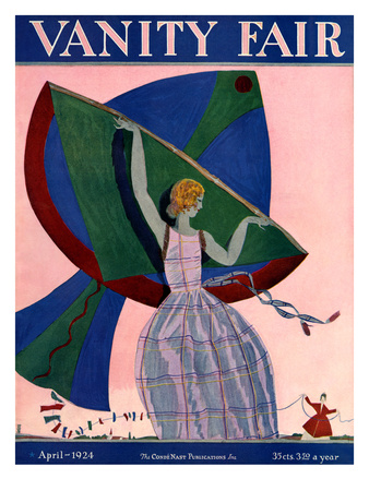 Vanity Fair Cover - April 1924 by Eduardo Garcia Benito Pricing Limited Edition Print image