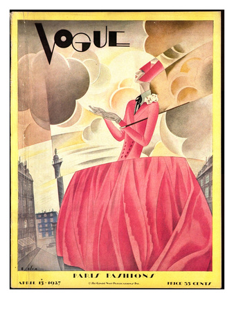 Vogue Cover - April 1927 by William Bolin Pricing Limited Edition Print image