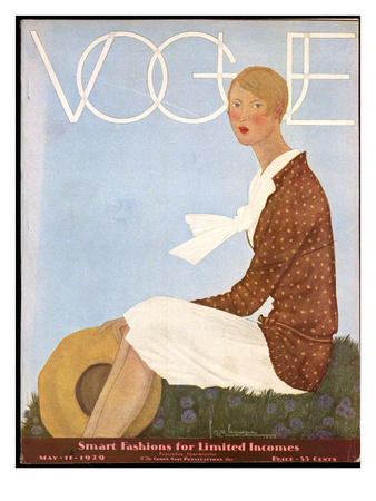 Vogue Cover - May 1929 by Georges Lepape Pricing Limited Edition Print image
