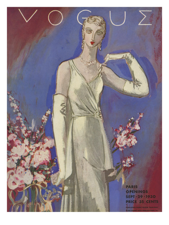 Vogue Cover - September 1930 by Eduardo Garcia Benito Pricing Limited Edition Print image