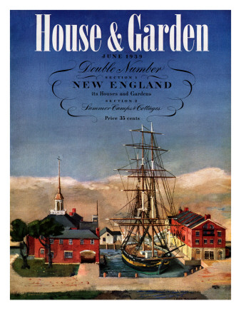 House & Garden Cover - June 1939 by Louis Bouche Pricing Limited Edition Print image