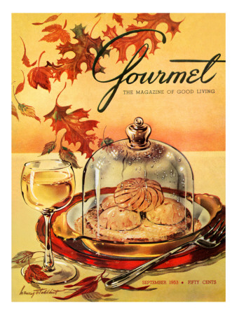 Gourmet Cover - September 1953 by Henry Stahlhut Pricing Limited Edition Print image