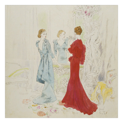 Vogue - February 1934 by Cecil Beaton Pricing Limited Edition Print image
