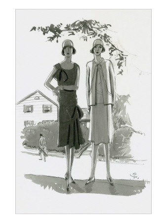 Vogue - July 1929 by Porter Woodruff Pricing Limited Edition Print image