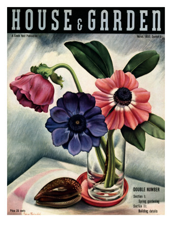 House & Garden Cover - March 1937 by Edna Reindel Pricing Limited Edition Print image