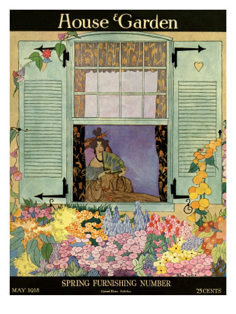 House & Garden Cover - May 1918 by Helen Dryden Pricing Limited Edition Print image