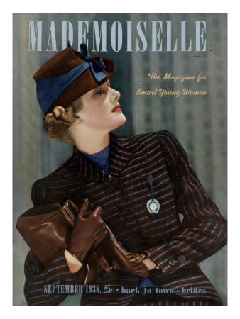 Mademoiselle Cover - September 1938 by Paul D'ome Pricing Limited Edition Print image