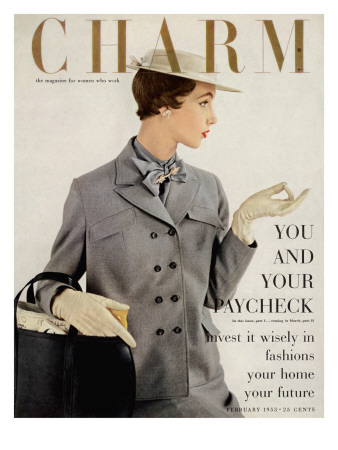 Charm Cover - February 1953 by Maria Martel Pricing Limited Edition Print image