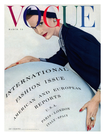 Vogue Cover - March 1953 by Erwin Blumenfeld Pricing Limited Edition Print image