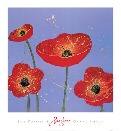 Sky Poppies I by Dominic Pangborn Pricing Limited Edition Print image