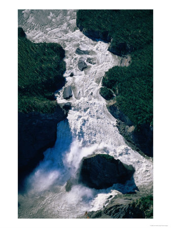 Aerial View Of Virginia Falls, Nahini River, Nahanni National Park Reserve, Canada by Jim Wark Pricing Limited Edition Print image