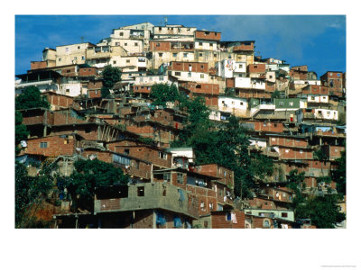 Shanty Houses On The Outskirts Of Town, Caracas, Venezuela by Krzysztof Dydynski Pricing Limited Edition Print image