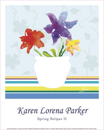 Spring Stripes Ii by Karen Lorena Parker Pricing Limited Edition Print image