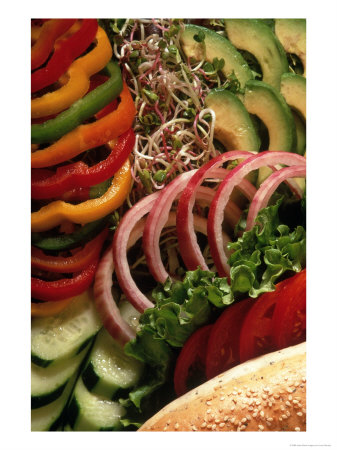Assortment Of Sliced Vegetables by Larry Stanley Pricing Limited Edition Print image