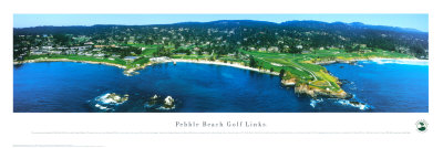 Pebble Beach Golf Links by James Blakeway Pricing Limited Edition Print image