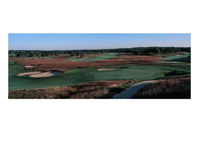 Shinnecock Hills Golf Club, Hole 18 Aerial by Stephen Szurlej Pricing Limited Edition Print image