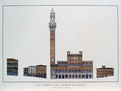 La Piazza Del Campo by Siena Pricing Limited Edition Print image