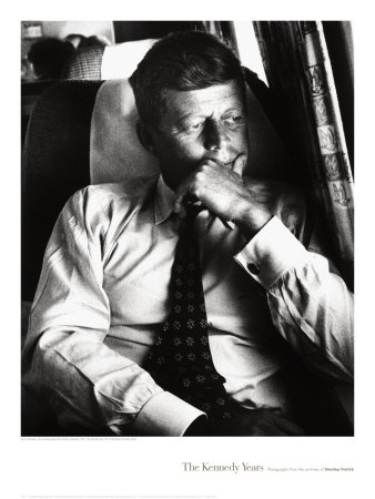 John F. Kennedy On His Campaign Plane, The Caroline, 1960 by Stanley Tretick Pricing Limited Edition Print image