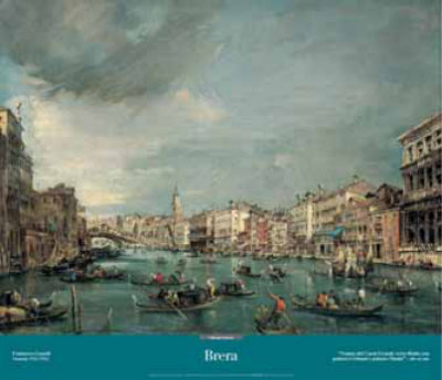 View Of The Grand Canal Towards Rialto by Francesco Guardi Pricing Limited Edition Print image